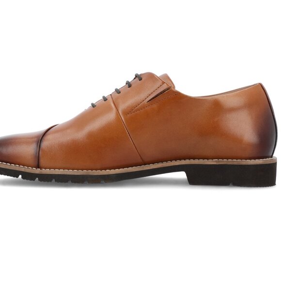 Thomas & Vine Men\'s Odin Cognac Leather Oxfords Dress Shoes main image 5